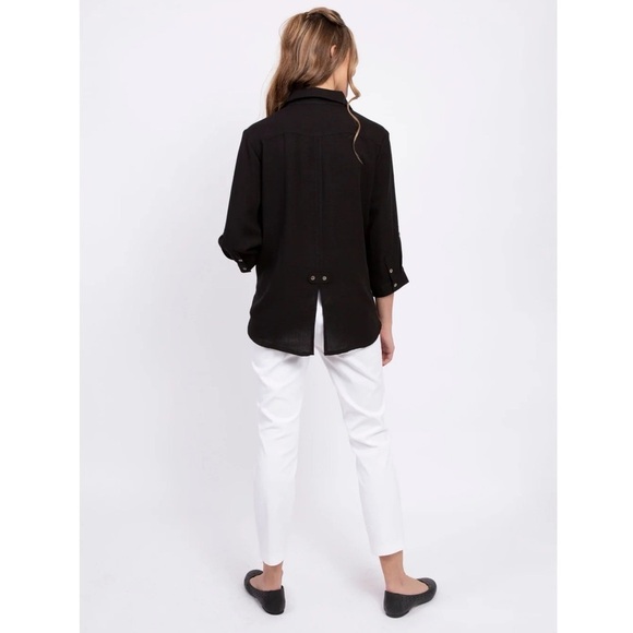 Fridaze Linen Redefined Short Tuxedo Linen Shirt AA161 - Picture 2 of 12